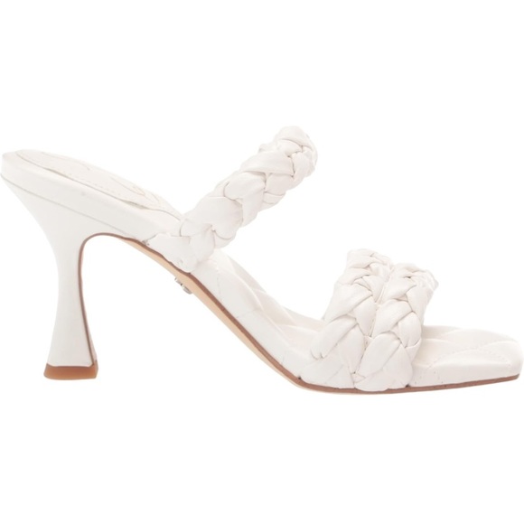 NIB Sam Edelman Women's Meghan Heeled Sandal White Size 9 - Picture 3 of 3